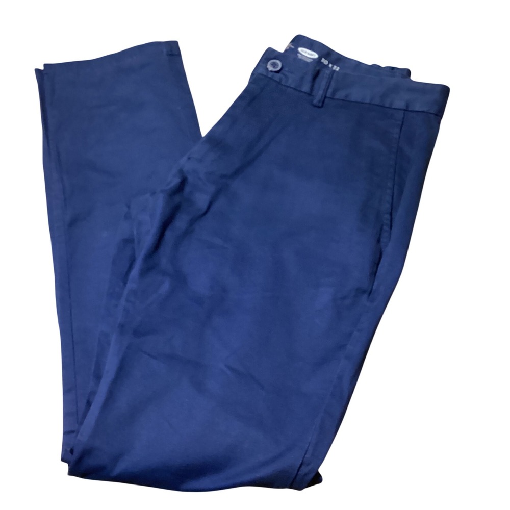 Old Navy Womens Skinny Navy‎ Blue Chino Pants 30x32 Casual Trousers - NWOT